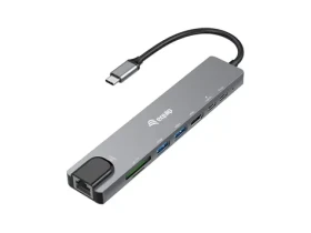 Equip 133497 / USB-C hub 8v1 / HDMI 4K 30Hz / Gigabit Ethernet / 2x USB-A / USB-C PD 100W / MicroSD / 0,25 m (133497)