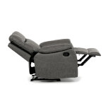Polohovací křeslo, šedá, látka vintage, TV-4092 GREY3