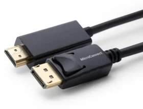 MicroConnect DisplayPort 1.2 - HDMI černá / Kabel / 0,5 m / 1080p / 60 Hz (MC-DP-HDMI-050)