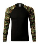 Camouflage LS triko unisex camouflage brown S