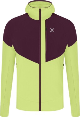 MONTURA Spitze Maglia, Sunny Lime/Wine Red velikost: M