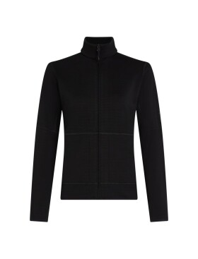 ICEBREAKER Wmns Merino 400 RealFleece Descender LS Zip, Black velikost: S