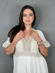 HOSH Šaty Marilou Velikost: UNI, Barva: Béžová