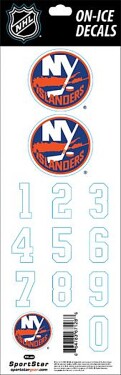 Sport Star Samolepky na Helmu New York Islanders NHL Decals White