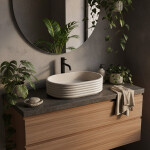REA - Umyvadlo na desku Nicoletta Beige REA-U7346
