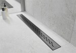 MEXEN/S - Flat M18 odtokový žlab 90 cm černý 1723090-15