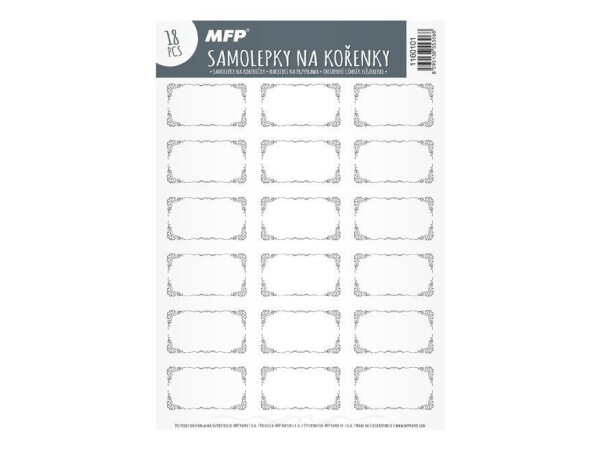 Samolepky na kořenky čisté