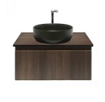 Koupelnová skříňka s umyvadlem a baterií SAT Evolution 78x30x44,8 cm ořech mat SATEVO80NADBUC SATEVO80NADBUC