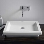 DURAVIT - 2nd floor Umyvadlo na desku 58x42 cm, bez přepadu, WonderGliss, bílá 03175800001