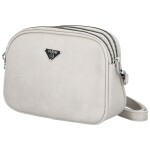 Trendy dámská koženková crossbody kabelka Teressa, krémová