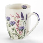 Sada porcelánových hrnků LEVANDULOVÁ ZAHRADA v dárkové krabičce 350 ml 2 ks