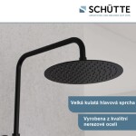 Eisl - Sprchový set včetně termostatické baterie AQUADUCT, černá 60074 60074