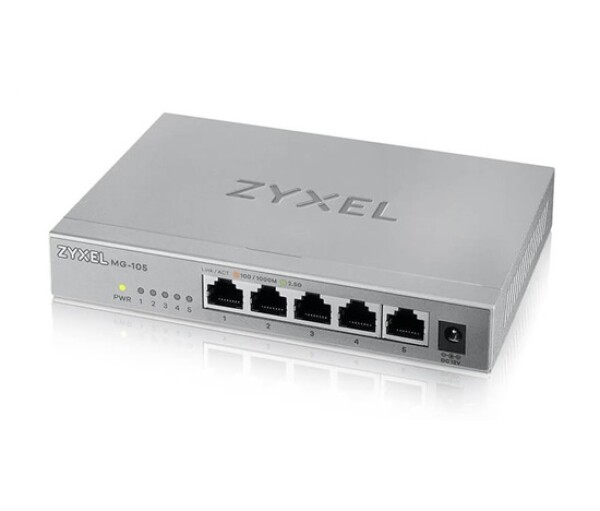 Zyxel XMG-105 5 Ports 2,5G + 1 SFP+ MultiGig unmanaged Desktop Switch EDF_1010950