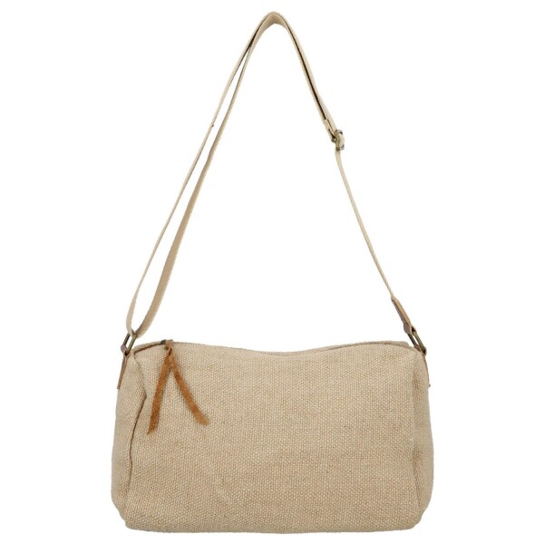 Trendy dámská crossbody kabelka Amida, tmavě béžová