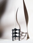 Stoff Nagel Designový svícen STOFF Nagel Black – set 3 ks, černá barva, kov