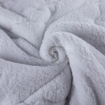 Prošívaná beránková souprava INVERNO béžová 2 ks