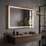 REA - Zrcadlo LED 80x60cm HAVEN HOM-01806