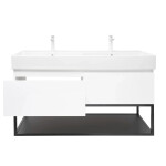 Koupelnová skříňka s umyvadlem SAT B-Way 119x30x45 cm bílá lesk BWAY120WU2BBF BWAY120WU2BBF