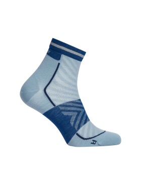 ICEBREAKER Mens Mer Run+ Ultralight Mini, Flint Blue/Atlantis (vzorek) velikost: M