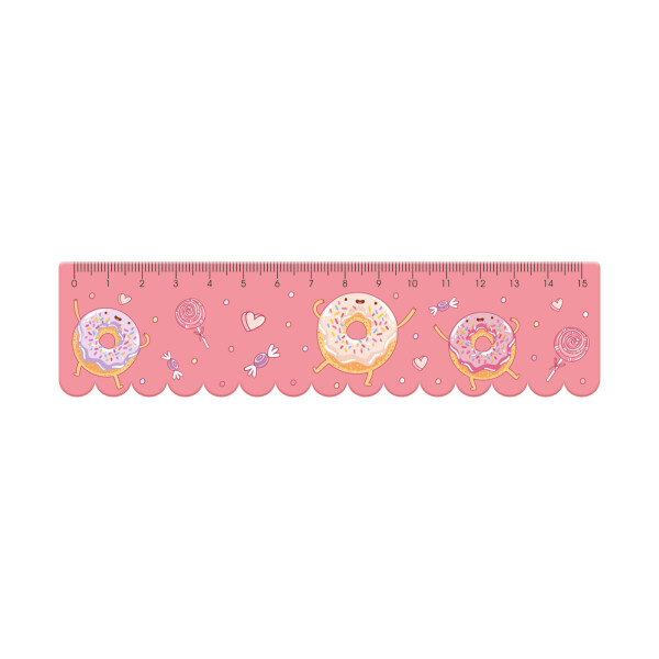 Školní pravítko Donuty - tvarované - Albi