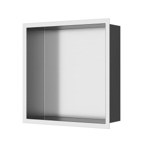 Vestavná polička SAT Aurum kartáčovaná ocel 33x33 cm SATAURN3030BS SATAURN3030BS