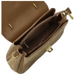 Módní dámská koženková kabelka do ruky Gabris, khaki