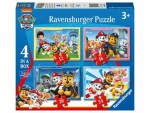 Ravensburger 070336 PAW psí patrola 4v1 12,16,20,24 dílků