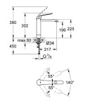 GROHE - Euroeco Special Páková umyvadlová baterie, chrom 30208000