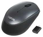 LogiLink bezdrátová optická myš černá / Myš / 2,4 GHz / USB-C přijímač / 3 tlačítka (ID0160)