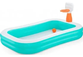 BESTWAY Bazén Dunk n' Splash / Rodinný / Obdélníkový / 251 x 168 x 102 cm / od 3 let (54445)