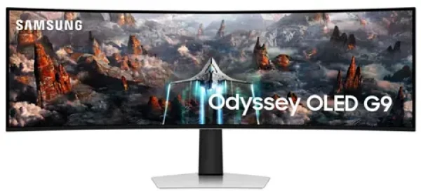 49" SAMSUNG Odyssey G9 OLED stříbrná / OLED / 5120 x 1440 / 32:9 / 0.03ms / 1000000:1 / 250cd-m2 / HDMI DP (LS49CG934SUXEN)