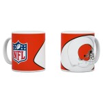 Hrnek Cleveland Browns NFL Shadow Logo & Shield (330 ml)