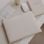 Eulenschnitt Obal na notebook 13" Heart Creme, krémová barva