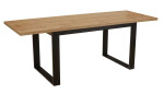 STIMA Jídelní set stůl 970-Ibiza (Dub) VARIANTA PROVEDENÍ: stůl (š/h/v/r) 180 x 90 x 77 cm (+2x 40 cm rozklad) + 6 židlí