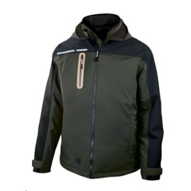 Nepromokavá a hřejivá strečová bunda QUEBEC khaki M khaki