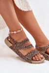 Dámské Kožené Sandály Zazoo K1004 Leopard 38