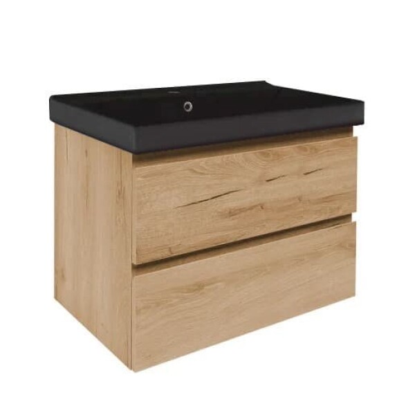 Koupelnová skříňka s umyvadlem SAT B-Way 79x50x45 cm dub mat BWAY280OAKU1B BWAY280OAKU1B
