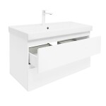 Koupelnová skříňka s umyvadlem SAT B-Way 99x50x45 cm bílá lesk BWAY2100WU1BBI BWAY2100WU1BBI
