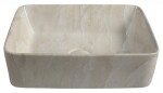 SAPHO - DALMA keramické umyvadlo na desku, 48x38 cm, marfil 527