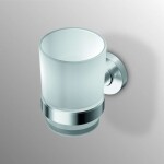 IDEAL STANDARD - IOM Pohárek na kartáčky a pastu s držákem, chrom/satinované sklo A9120AA