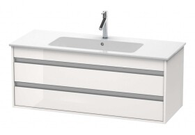 DURAVIT - Ketho Umyvadlová skříňka 48x120x48 cm, 2 zásuvky, lesklá bílá KT643102222