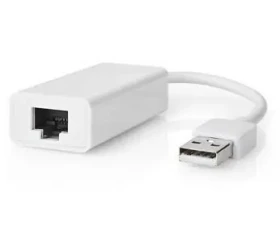 Nedis CCGB60950WT02 bílá / USB síťový adaptér / USB-A 2.0 / RJ-45 / 100 Mbps (CCGB60950WT02)