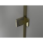 MEXEN/S - Lunar L sprchové dveře křídlové levé 70, transparent, zlatá 834L-070-000-50-00-L