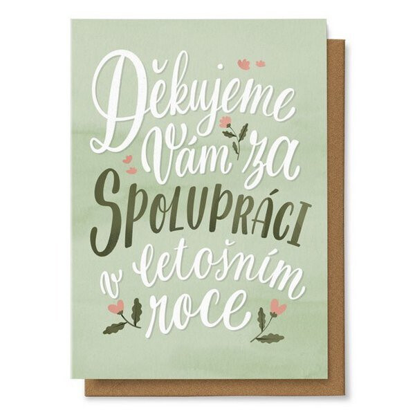 Přání Děkujeme Vám za spolupráci