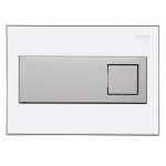 Mereo WC set - Smart flush rimless WC hranaté, modul pro sádrokarton, hranaté tlačítko bílá/chrom MM02NSETRT330