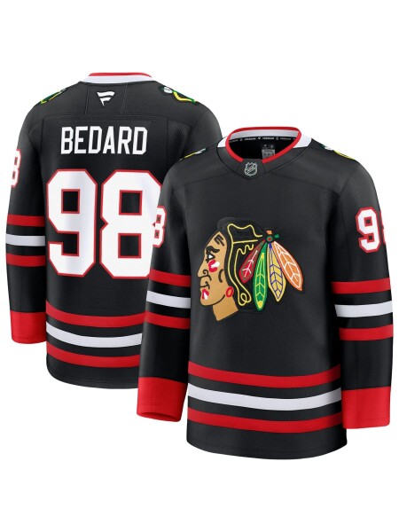 Fanatics Pánský dres Chicago Blackhawks NHL Connor Bedard #98 Premium Alternate Velikost: 52 (L)