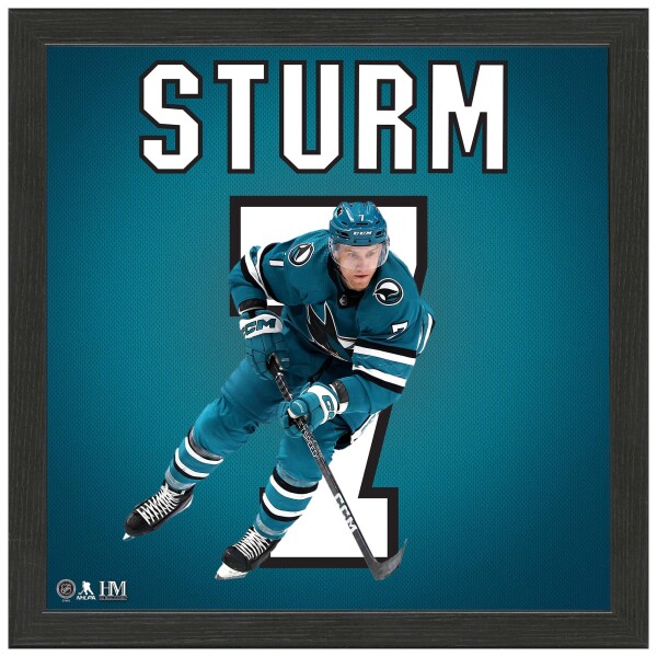 Obraz San Jose Sharks NHL Nico Sturm #7 Impact Jersey