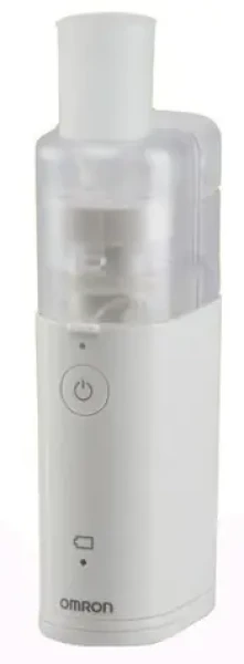 OMRON NE-U100 MIcroAIR (NE-U100-E) bílá / Cestovní ultrazvukový inhalátor / zásobník 10 ml (4015672110892)