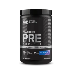 PLATINUM Pre Workout - Optimum Nutrition (modrá malina, 420 g) (64957-2-525g-blueraspberry)