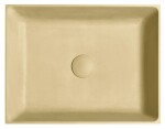 SAPHO - FORMIGO betonové umyvadlo na desku, 47,5x36,5cm, žlutá mat FG122